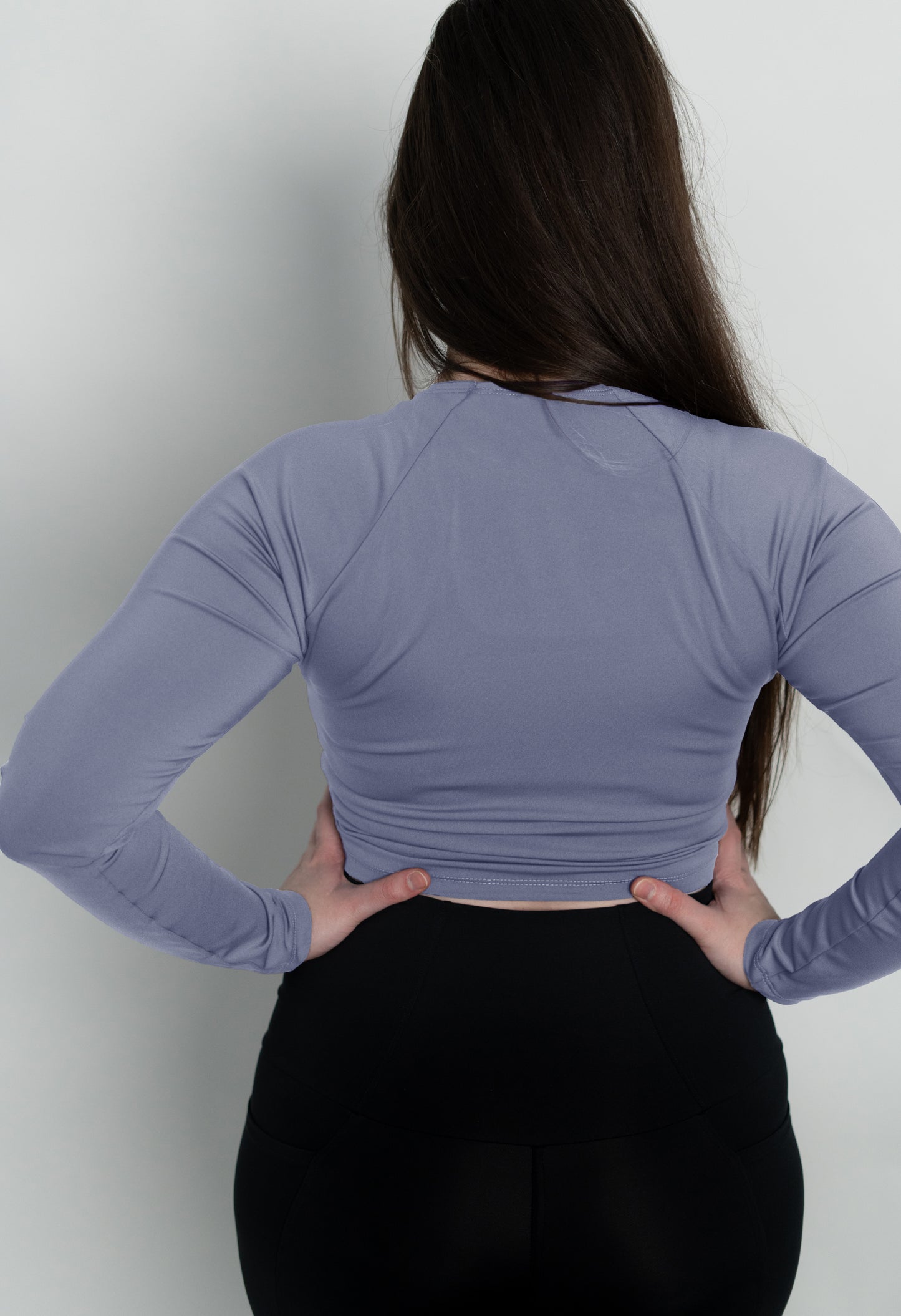 Lilac Long Sleeve Crop Top