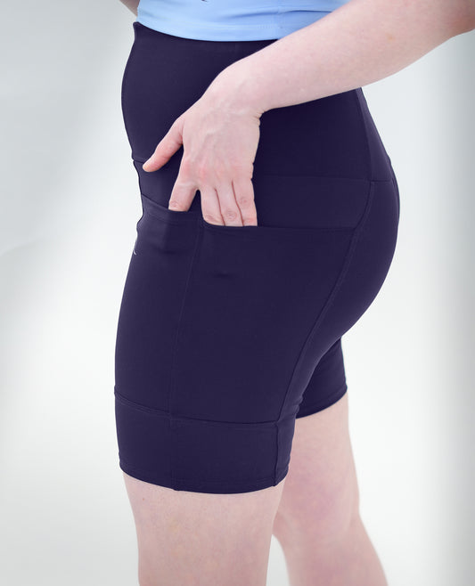 Purple 4 Pockets Shorts