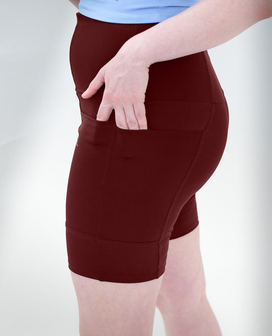 Red 4 Pockets Shorts
