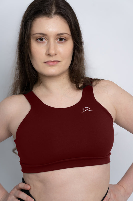 Red Sustainable Sports Bra