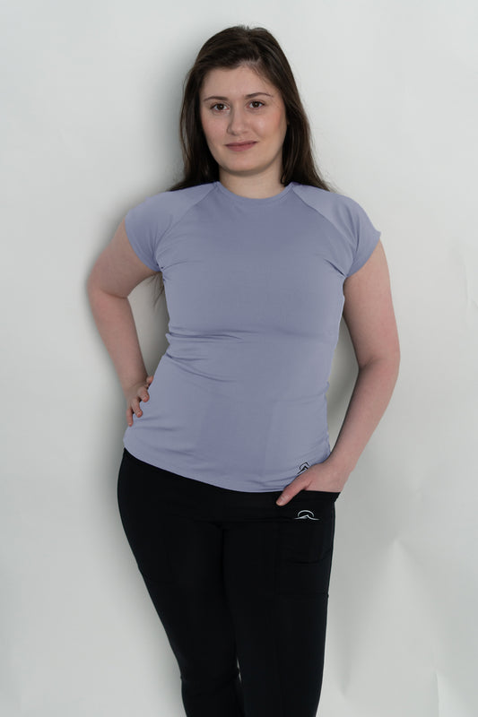 Lilac Mini Sleeve Long Top