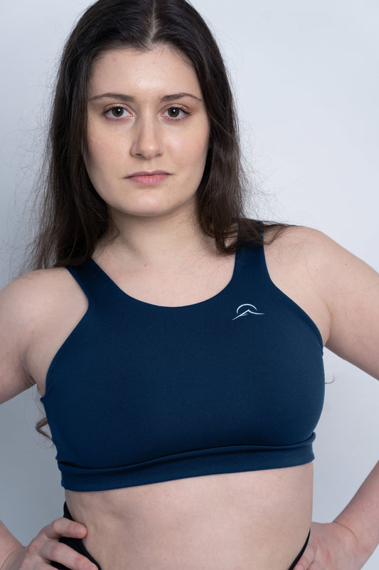 Dark Blue Sustainable Sports Bra