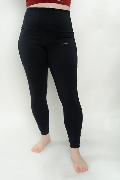 Black 4 Pockets Leggings