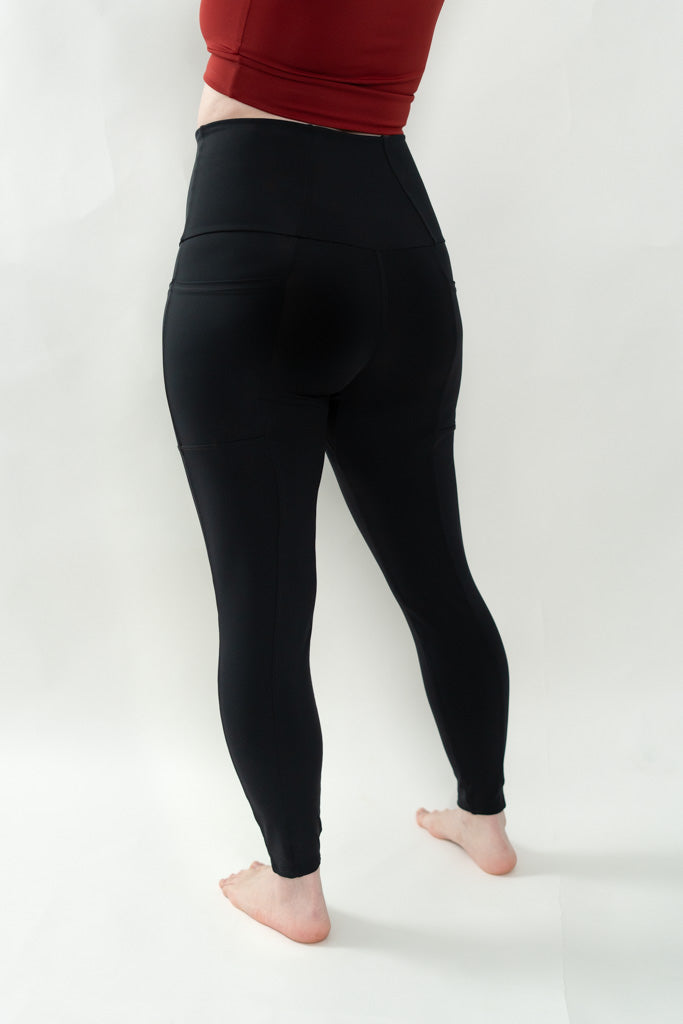 Black 4 Pockets Leggings