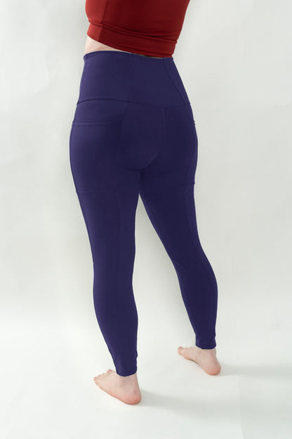 Purple 4 Pockets Leggings