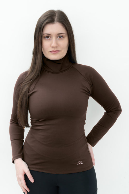 Brown Turtle Neck