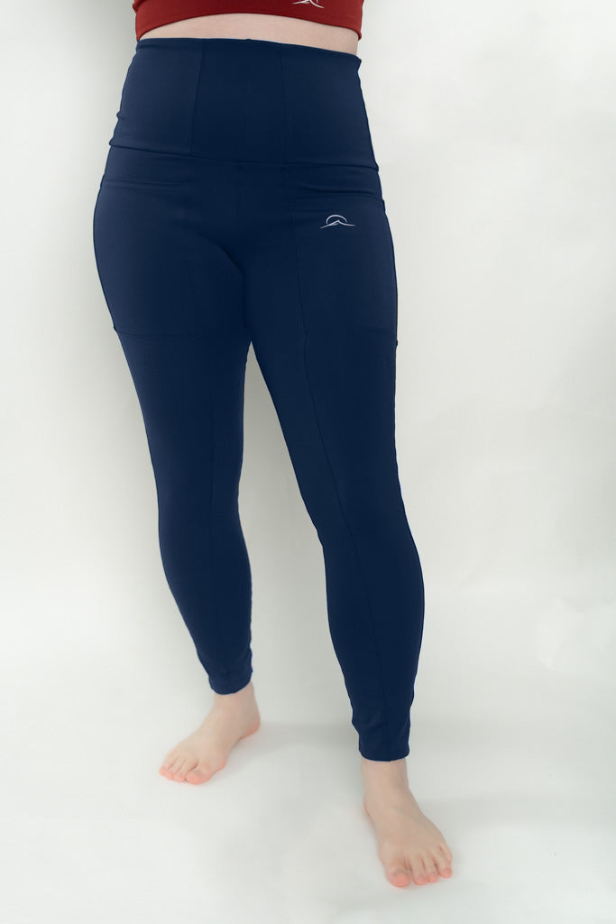 Navy Blue 4 Pockets Leggings