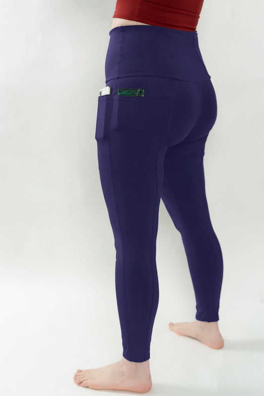 Purple 4 Pockets Leggings